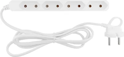 Produktbild von BRENNENSTUHL Steckdosenleiste ohne Schalter 4fach Weiß Eurostecker GAO 0257