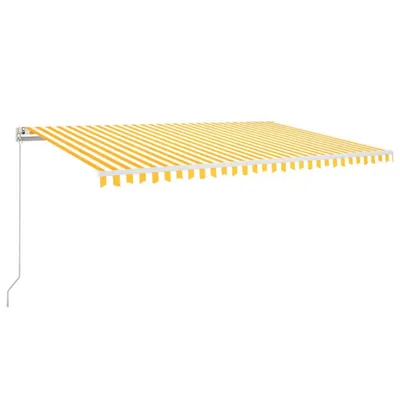 Obrázok produktu pre vidaXL Markíza s automatickým zasúvaním 500x300 cm žlto-biela