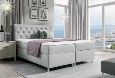 Obrázok produktu pre Postele Dvojlôžková hotelová moderná posteľ Bed Boxspring 200x200 Nábytok do spálne