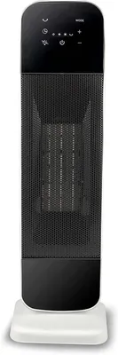 Produktbild von JUNG DAY22 Keramik Heizlüfter Energiesparend leise mit Fernbedienung schwarz/weiß, Heizgerät elektrisch 2000 W, mobile Elektroheizung, Räume bis 30qm