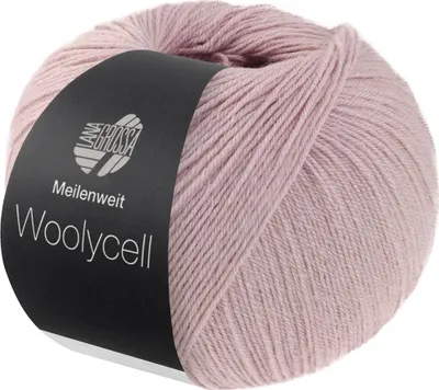 Produktbild von Lana Grossa Meilenweit 100 g WOOLYCELL 4-fach Sockengarn ohne Polyamidanteil 400 m Farbe 003 - Pastellrosa
