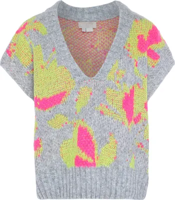 Image de Pull pour femmes Jalene - gris chiné multicolore, XL/XXL