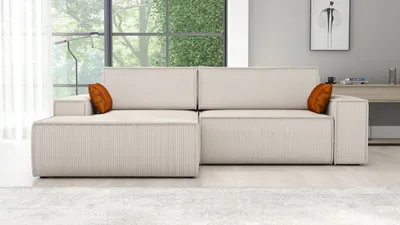 Produktbild von Ecksofa TOR mit Schlaffunktion. Farbe: Cream.