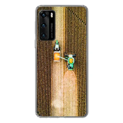 Produktbild von MuchoWow® Handyhülle Schutzhülle Hülle für Huawei P40 Traktor - Feld - Land - Bauernhof - Ernte Silikon Softcase Handy Hülle - Handytasche