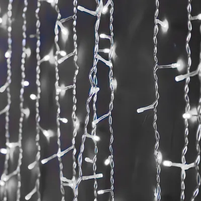 Obrázok produktu pre Yakimz LED rozprávkové svetlá Záclona Dekoratívne záclony so 100 LED 8 svetelnými režimami USB rozprávkové svetlá pre Vianoce IP44 studená biela