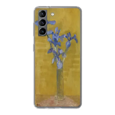 Produktbild von MuchoWow® Handyhülle Schutzhülle Hülle für Samsung Galaxy S21 Schwertlilien - Piet Mondrian - Alte Meister Silikon Softcase Handy Hülle - Softcase