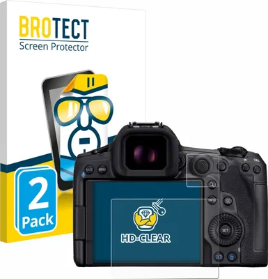 Produktbild von 2x Für Canon EOS R5 Mark II Schutzfolie BROTECT Displayschutz Display Schutz Folie Klar Transparent