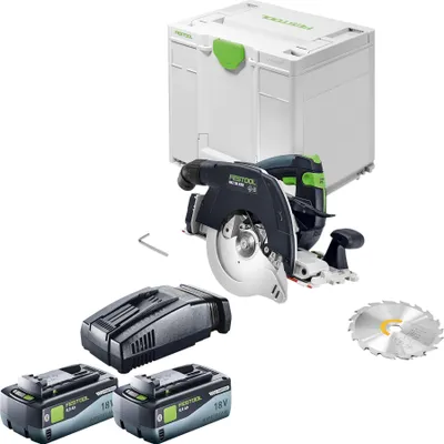 Produktbild von Festool HKC 55 KEB-Basic Akku Handkreissäge 18 V 160 mm Brushless + 2x Akku 8,0 Ah + Ladegerät + Systainer