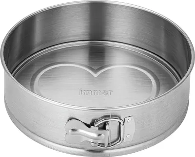 Produktbild von Springform Edelstahl Backform Kuchenform unbeschichtet PFAS-frei 25 cm