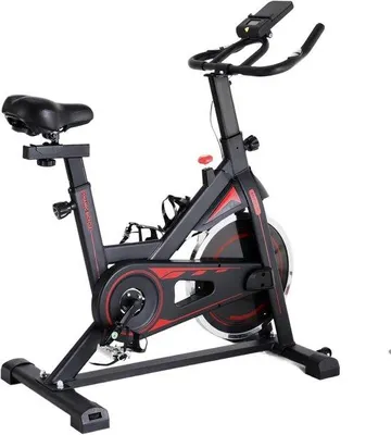 Productafbeelding van Famanu fitnessfiets met een vliegwiel van 10 kg en verstelbare weerstand - zwart