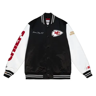 Produktbild von Kansas City Chiefs NFL Mitchell & Ness Team Origins Varsity Satin Jacke-L