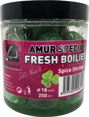 Produktbild von LK Baits Fresh boilie v dipu Amur Special Spice Shrimp 18mm, 250ml