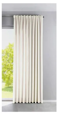 Produktbild von Blickdichter Vorhang »Palermo« HxB 250x300 cm Creme Gardine Extra Breit Matt Lichtdurchlässig Verdeckte Schlaufen Raffhalter Gardinenband