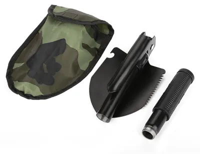 Immagine prodotto di Pala di sopravvivenza multifunzionale pieghevole con bussola per campeggio all'aperto, escursionismo, viaggi