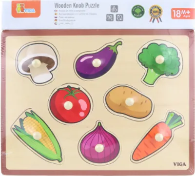 Obrázek produktu pro Dřevěná vkládačka zelenina