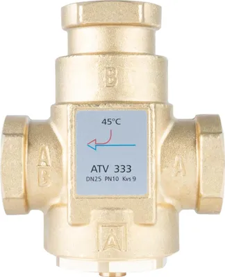 Immagine prodotto di Afriso | Valvola Termica ATV 333 - DN25 - Ottone - Alte Prestazioni - Resistente Alla Corrosione