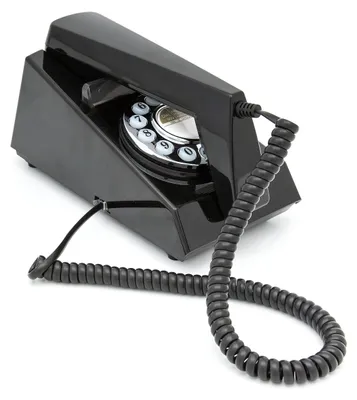 Produktbild von GPO GPOTRMB Trim Telephone Desktop Push-Button Telephone (Black)