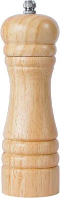 Verstellbare Pfeffermühle und Salzmühle aus Holz und Keramik - 16,5 cm Höhe