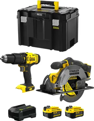 Obrázek produktu pro STANLEY FatMax Kit SVK211 (SFMCD711 + SFMCS500 + 2 x 4,0 Ah + nabíječka + TSTAK VI)