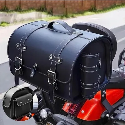 Obrázok produktu pre Odolný kufor na motorku, vodeodolný, s bezpečnostným zámkom a rúčkou