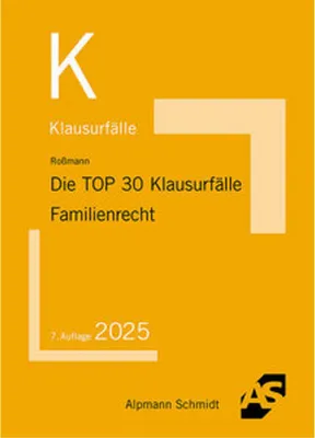 Obrázek produktu pro Die TOP 30 Klausurfälle Familienrecht