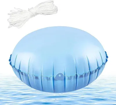 Produktbild von Schwimmbad-Auflage für Winterabdeckungen, 1,1 m x 1,1 m mit 15 m Seil, Luftkissen