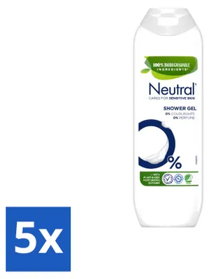 Produktbild von 5 x Neutral Duschgel Parfumfrei - 250 ml - Vorteilspackung - 5 Stücke