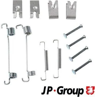 Produktbild von Zubehörsatz Feststellbremsbacken JP GROUP hinten für FIAT Ducato Kastenwagen (250, 290) Ducato Pritsche / Fahrgestell (250, 290) Ducato Bus (250, 290)