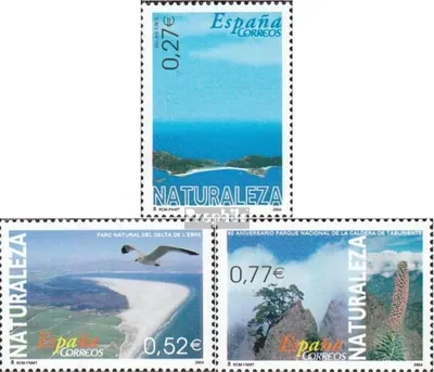 Produktbild von Briefmarken Spanien 2004 Mi 3996-3998 (kompl.Ausg.) postfrisch Naturschutzgebiete