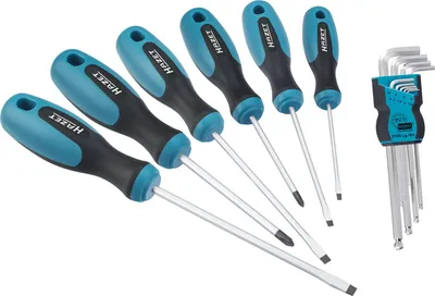 Produktbild von Schraubendreher Satz 810/2 ∙ Kreuzschlitz Profil PH, Schlitz Profil, Innen Sechskant Profil ∙ 15-teilig ∙ 0,5 x 3 – 1,2 x 6,5 ∙ PH1 – PH2 ∙ 1,5 – 10