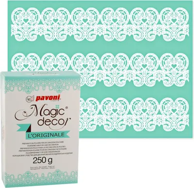 Produktbild von Magic Decor Matte Herzen + Magic Decor Pulver 250g