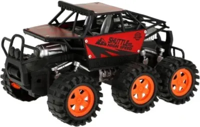 Produktbild von Toi-Toys VEHICOOL Monster Truck 6 Räder, Friktionsantrieb, Kinder Spielzeug ab 3 Jahren rot