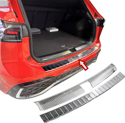 Immagine prodotto di Protezione paraurti in acciaio inox interna + esterna cromata adatta per VW Tiguan III | CT1 | BJ dal 2024>