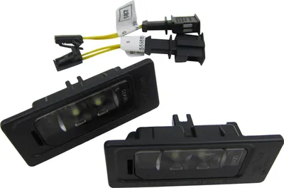 Produktbild von Original VW Audi LED Kennzeichenbeleuchtung + Anschluss Adapter Kabel SET #3AF