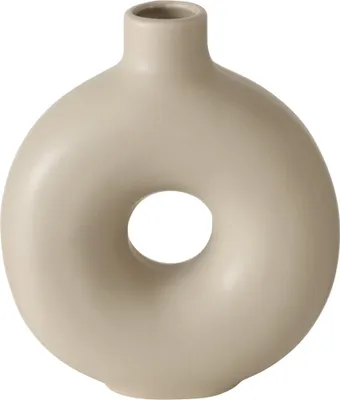 Produktbild von Boltze Vasen Set Lanyo beige Blumenvase aus Keramik, runde Form