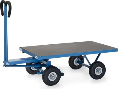 Produktbild von Fetra Handpritschenwagen mit Polyurethanbereifung, 1200x800mm Ladefläche 450kg Tragkraft