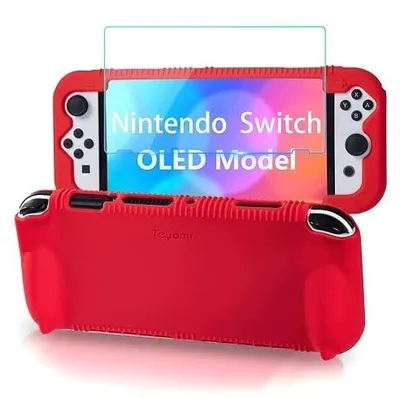 Zdjęcie produktu dla Etui silikonowe nintendo switch oled 2021 osłona ekranu