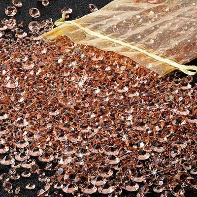 Productafbeelding van Diamanten decoratie - Strooi-decoratie voor tafeldecoratie - Roségoud - 4000 stuks - 3/6/10 mm
