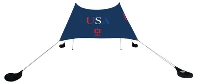 Image de Tente de plage Neso avec système d'ancrage à sable, parasol portable, 2,1 x 2,1 m, renforcée