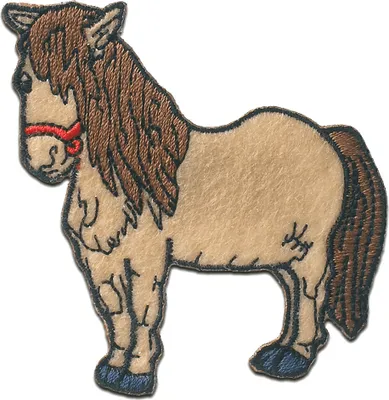 Obrázek produktu pro Kůň zvíře - záplata, nažehlovací, nažehlovací obrázek, nášivka, záplaty, k nažehlení, velikost: 6,7 x 7,1 cm