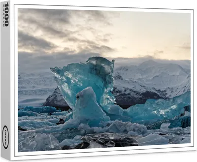 Produktbild von raxxa Premium-Puzzle "Abendlicht mit Eisformationen", 1000 Teile