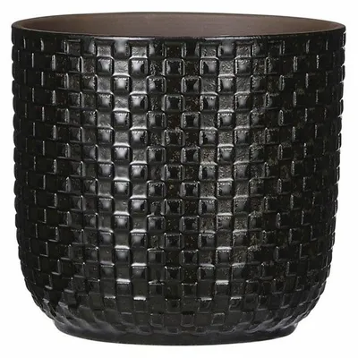 Produktbild von Mica Decorations Pflanzentopf - Keramik - schwarz - D17 x 16 cm