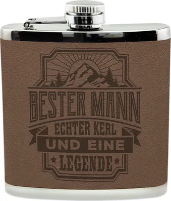 Produktbild von Echter Kerl Flachmann Bester Mann