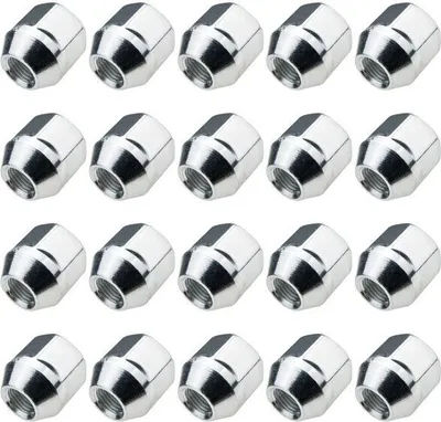 Obrázok produktu pre 20x Otvorené matice kolies M12x1,5 s kužeľom pozinkované SW21 pre Opel Kia Mazda Hyundai