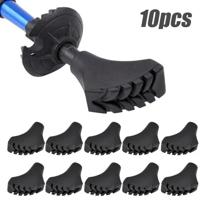 Produktbild von 10 Stück / 5 Paar Nordic Walking Pads Trekking Gummipuffer X-4TTW für alle gängigen Nordic Walking Stöcke - Wanderstöcke - für den Nordic Walking Stock mit einen Durchmesser von 11mm