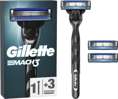Produktbild von Gillette Mach3 - Rasierapparat und 2 Rasierklingen
