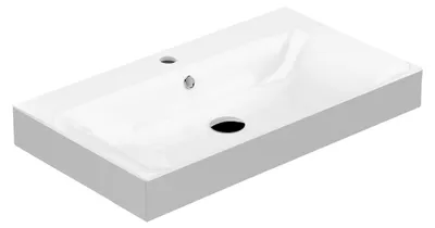 Produktbild von Waschbecken Waschtisch Keramik Weiß 80x45cm Cento