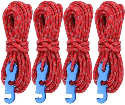 Immagine prodotto di Corda riflettente per tenda, 4 mm, 4 pezzi, leggera