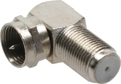 Obrázok produktu pre InLine® 69807 F-Winkeladapter, F-Stecker / F-Buchse, Metall