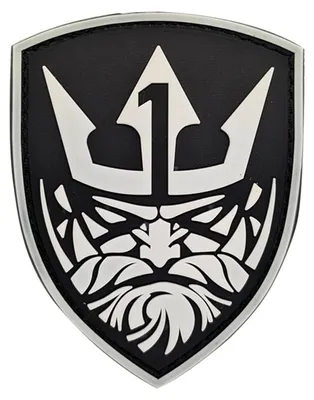 Geborduurde Patch, selbstklebend, Wappenmotiv, 1 Stück